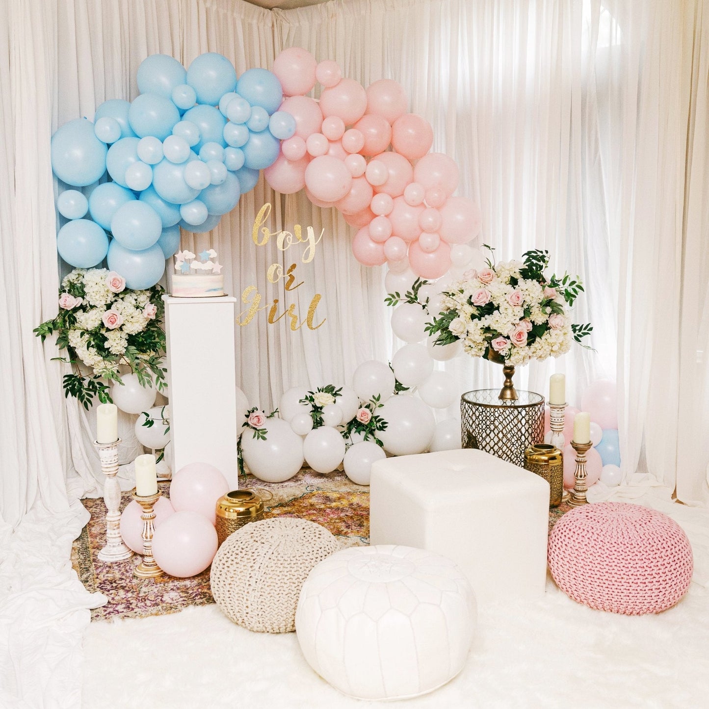 Premium Pastel Blue Latex Balloon Cluster (5", 11” and 17”)