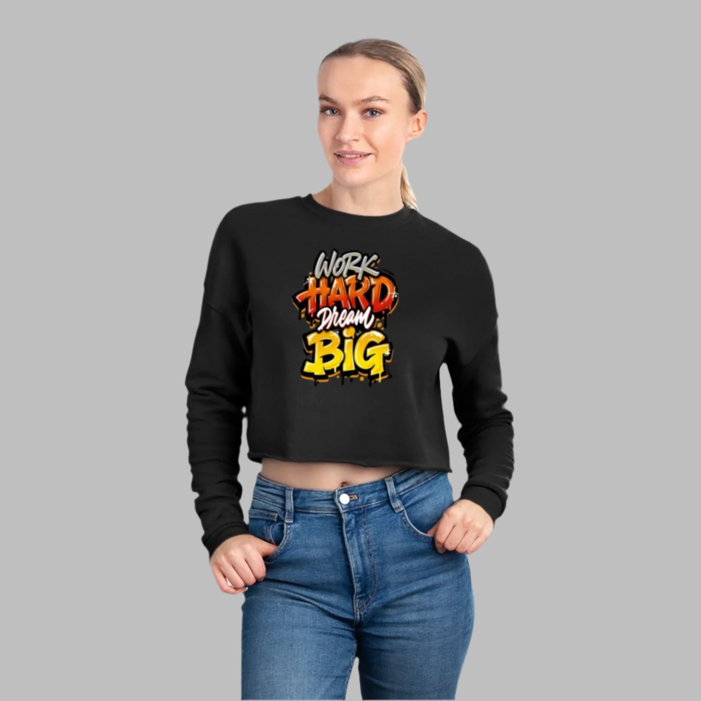 Customizable Women's Cropped Sweatshirt