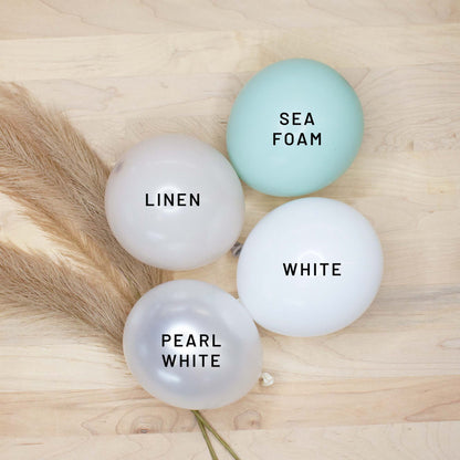 Premium Sea Glass Latex Balloon Cluster (5", 11”, and 17)